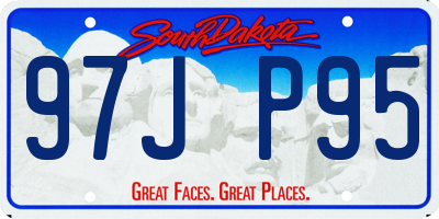 SD license plate 97JP95