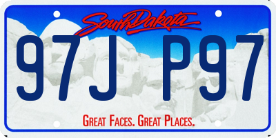 SD license plate 97JP97