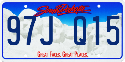 SD license plate 97JQ15