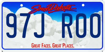 SD license plate 97JR00