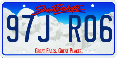 SD license plate 97JR06