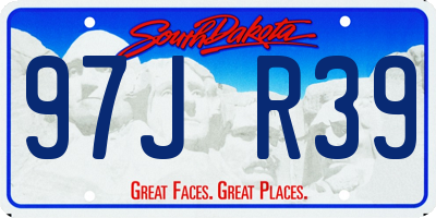 SD license plate 97JR39