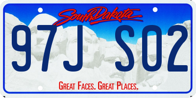 SD license plate 97JS02