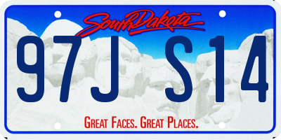 SD license plate 97JS14