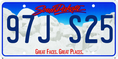 SD license plate 97JS25