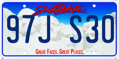 SD license plate 97JS30