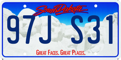 SD license plate 97JS31