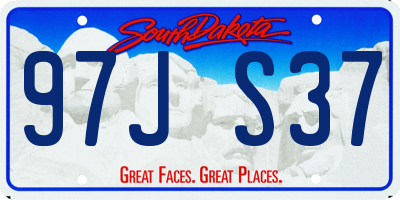 SD license plate 97JS37