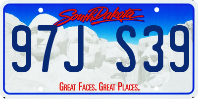 SD license plate 97JS39