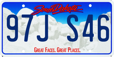 SD license plate 97JS46