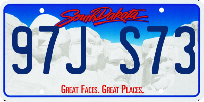 SD license plate 97JS73