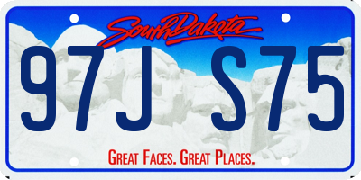 SD license plate 97JS75