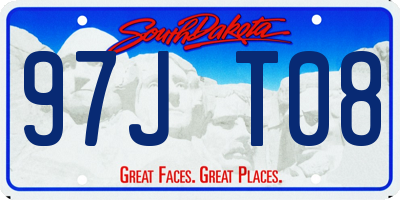 SD license plate 97JT08