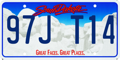 SD license plate 97JT14