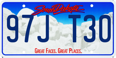 SD license plate 97JT30