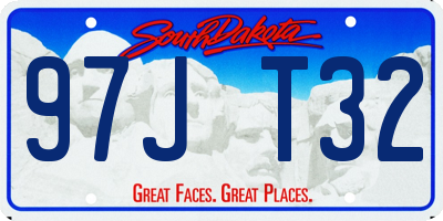 SD license plate 97JT32