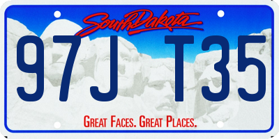 SD license plate 97JT35