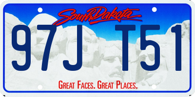 SD license plate 97JT51