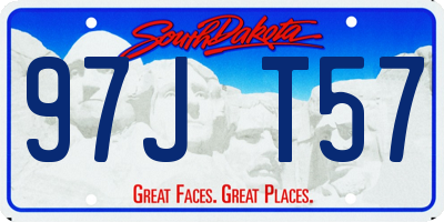 SD license plate 97JT57