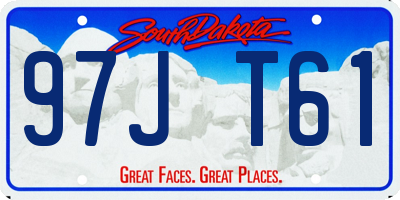 SD license plate 97JT61