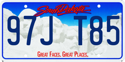 SD license plate 97JT85