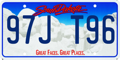 SD license plate 97JT96