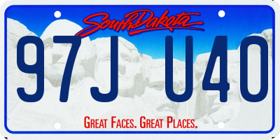 SD license plate 97JU40