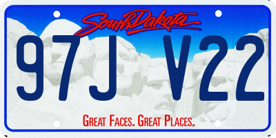 SD license plate 97JV22
