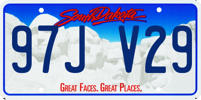 SD license plate 97JV29
