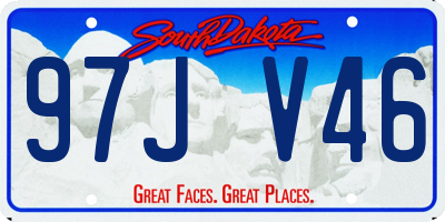 SD license plate 97JV46