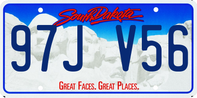 SD license plate 97JV56