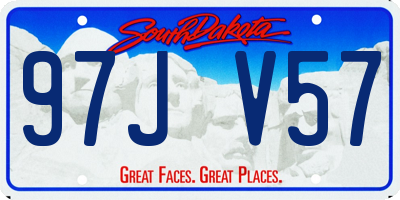 SD license plate 97JV57