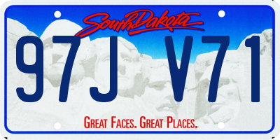 SD license plate 97JV71