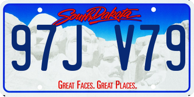 SD license plate 97JV79