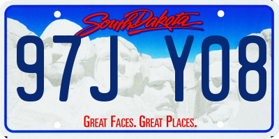 SD license plate 97JY08