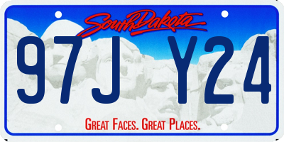 SD license plate 97JY24