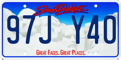 SD license plate 97JY40