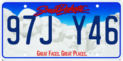 SD license plate 97JY46