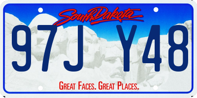 SD license plate 97JY48