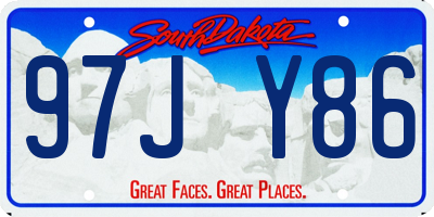 SD license plate 97JY86
