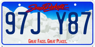 SD license plate 97JY87