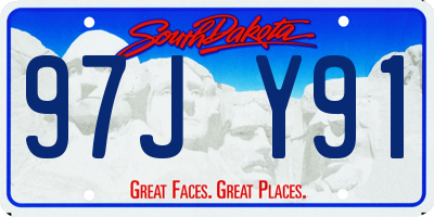 SD license plate 97JY91