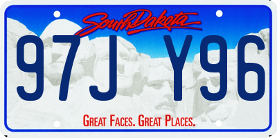 SD license plate 97JY96