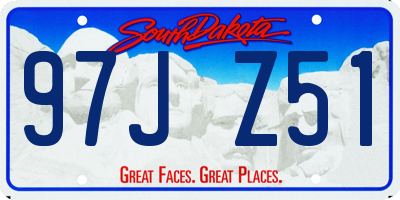 SD license plate 97JZ51