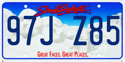 SD license plate 97JZ85