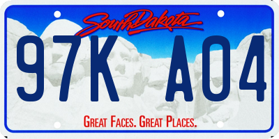 SD license plate 97KA04