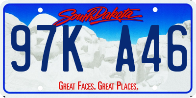 SD license plate 97KA46