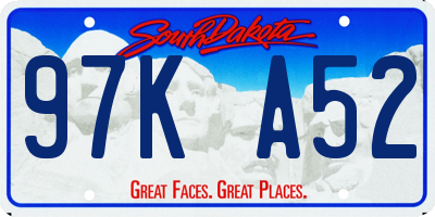 SD license plate 97KA52