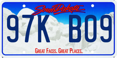 SD license plate 97KB09