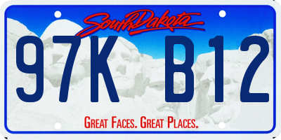 SD license plate 97KB12